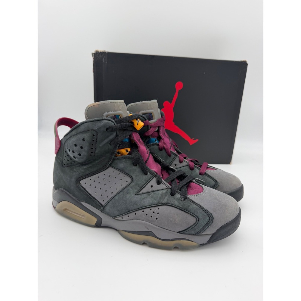 Air Jordan 6 Retro Bordeaux Mens Basketball Shoes Black Grey CT8529-063 Size 8